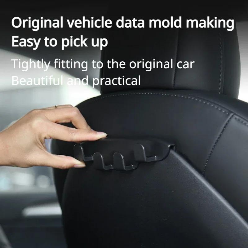 For Tesla Model 3 Y S X 3+ Highland Model Y Juniper 2025 Seat Backrest Hook Front Seat Hanger ABS Storage Rack Car Accessories
