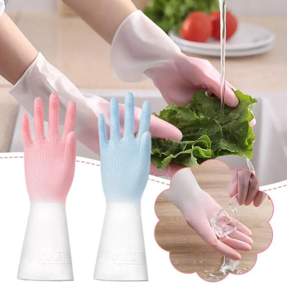 Durable Household Cleaning Gloves Anti-slip Rubber Gloves Gifts Kitchen Dishwashing Gloves