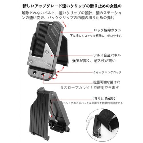 Laxewzul Waist Bag, Tool Pouch, Nail Pouch with Detachable Tool Holder, Waterproof, Durable, Lightweight Nylon Material, Belt Attachable, Small Item S