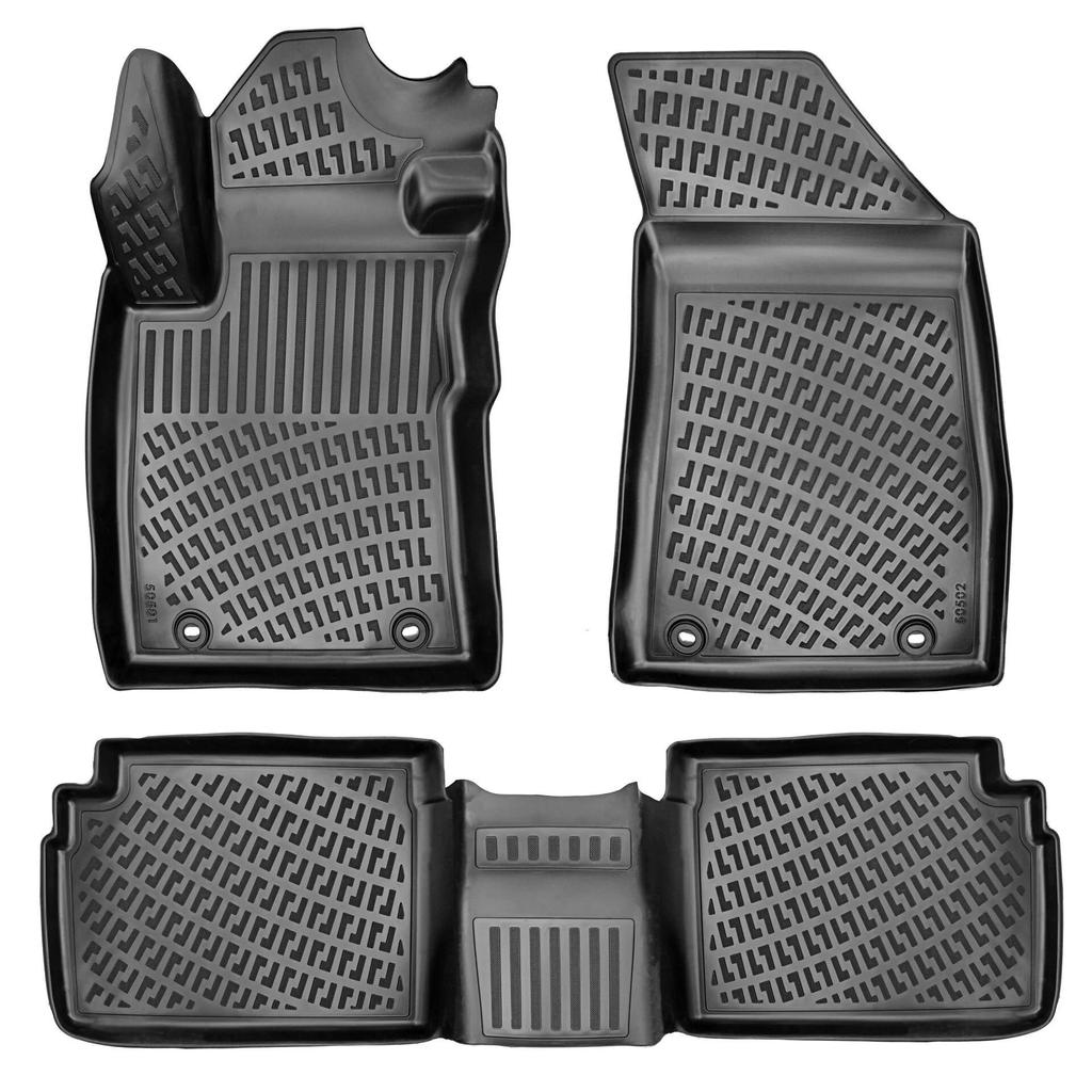 МГ ЗС Бензин (После 2021 года) Высококачественные и прочные резиновые автомобильные коврики — без запаха, нескользящие, долговечные.