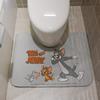 Marushin Том и Джерри Танцующие друзья Туалет 4116018500 Коврик, Протираемый, Водоотталкивающий, Нескользящий ПВХ,