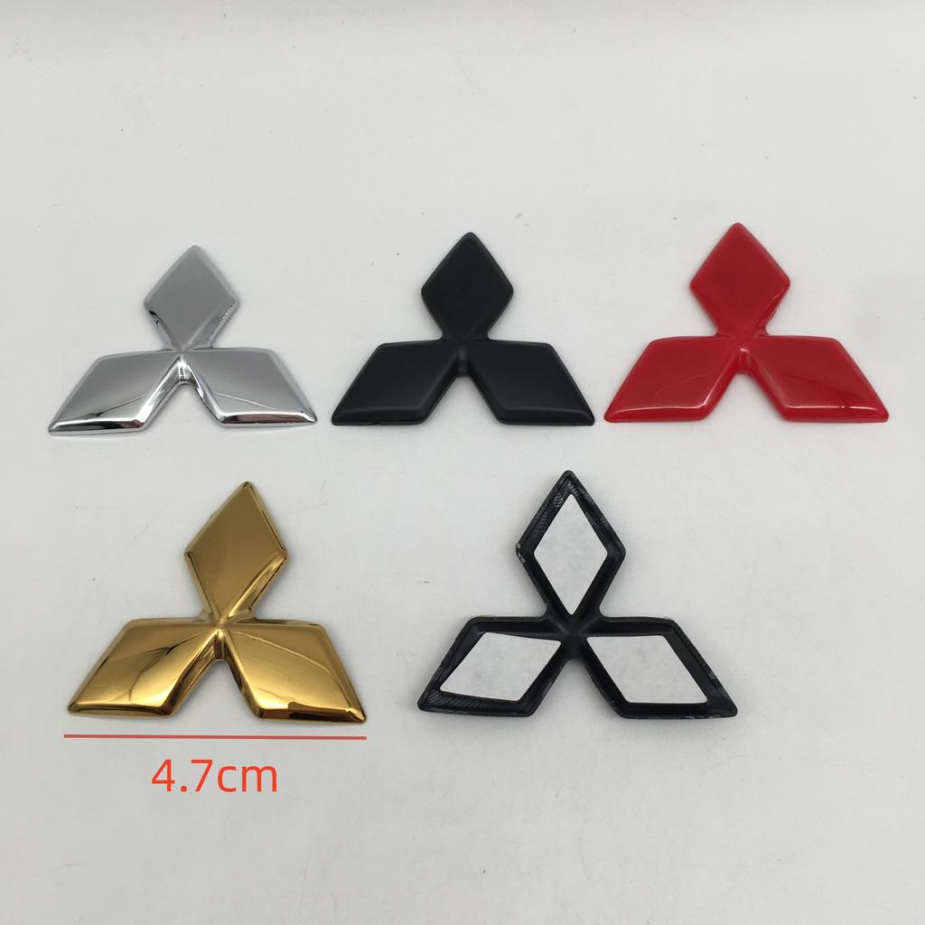 1pcs ABS Not Affect 47mm for Mitsubishi car Emblem Steering Wheel Center Badge Steer sticker Decal Styling Auto accessories