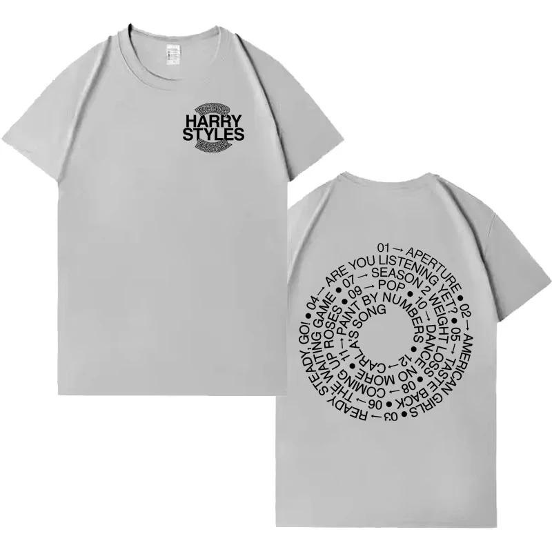Harry Styles 2026 New Album Letter Printed TShirt Comfortable Hip Hop Unisex Fashion Casual Crew Neck Women And Men TShirt