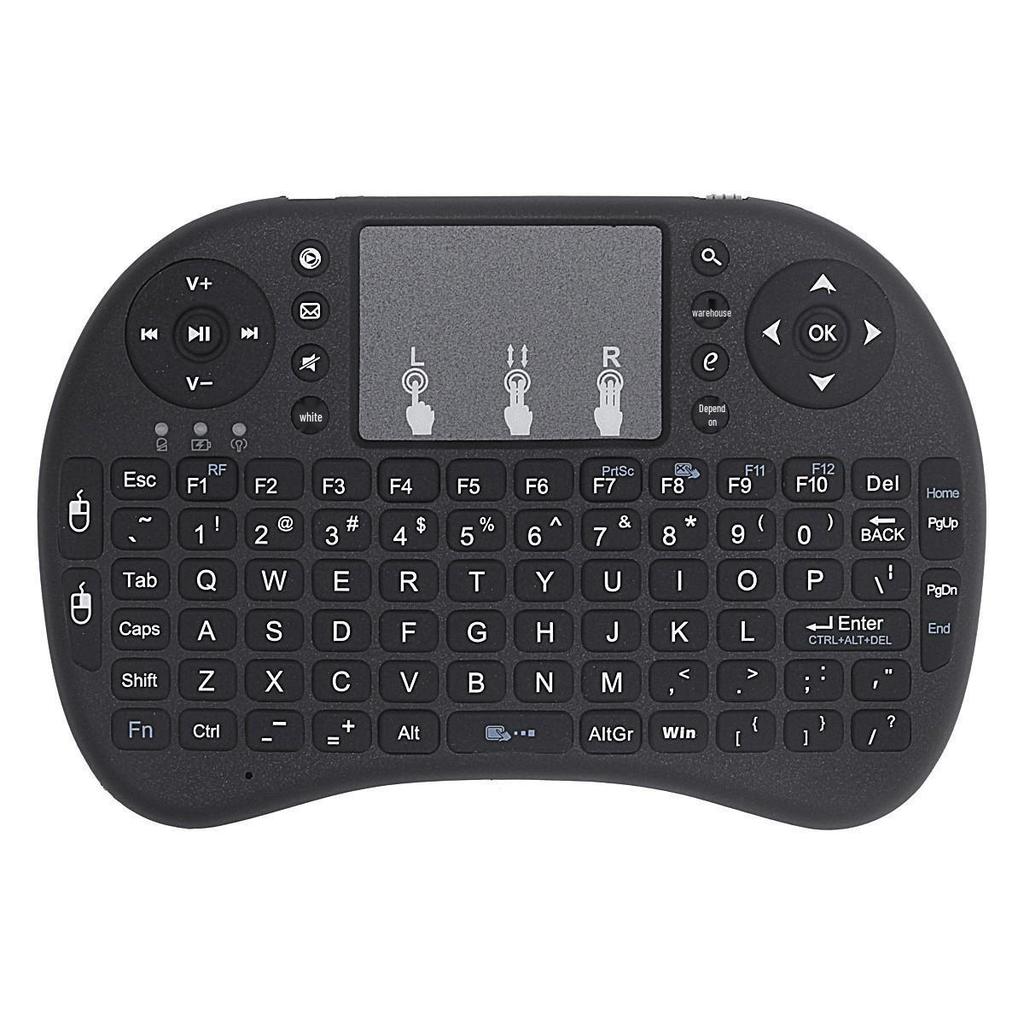 I10 Mini Беспроводная Bluetooth Летающая Мышь Клавиатура с Сенсорным Экраном и 7-цветной Подсветкой