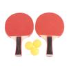 2 шт. ракетки для настольного тенниса и АБС-шарики Портативные ракетки для настольного тенниса из липы с рукояткой для рукопожатия Набор аксессуаров для