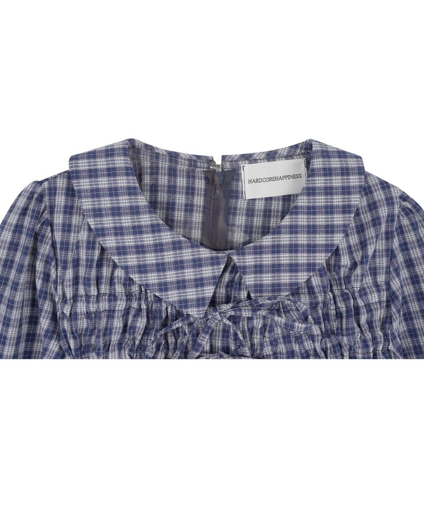 HARDCORE HAPPINESS Check Ribbon Blouse