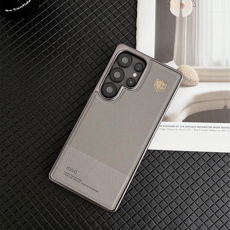 Чехол KIGC серии Ultimate Perfection для Samsung Galaxy S23 S24 S25 Ultra Plus, задняя крышка из матовой кожи