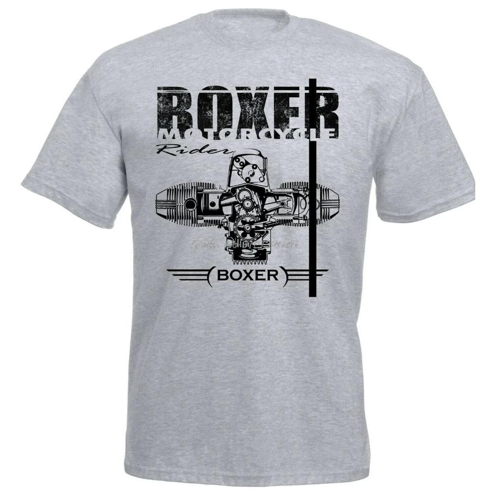 Boxer Motorcycle Engine Motorrad Racing T-Shirt Fashion Short-Sleeve Casual Tee Shirt Men Cotton Tshirt Streetwear Harajuku