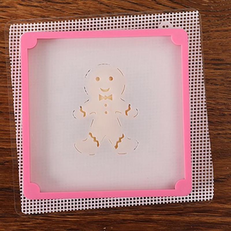 Fondant Cookies Spray Mold Fixed Frame Plastic Cake Stencil Fixing Frames Printing Tool Cake Decoration Tools