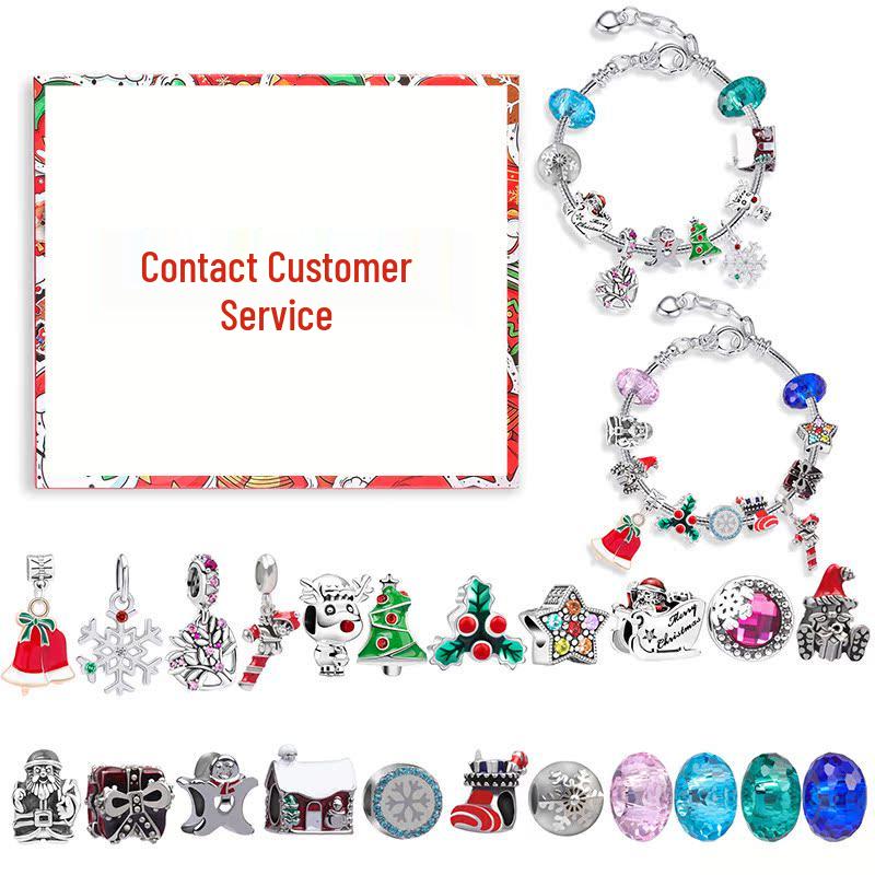 Конверт рождественского адвент-календаря с 24 ячейками: Сделай сам браслет и поздравительная открытка с благословением детский подарок