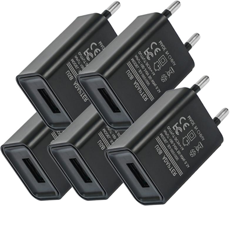 5/1 шт. Универсальное зарядное устройство для телефона 5 В 1 А с европейской вилкой USB, адаптер питания для iPhone iPad Samsung Xiaomi Redmi Google