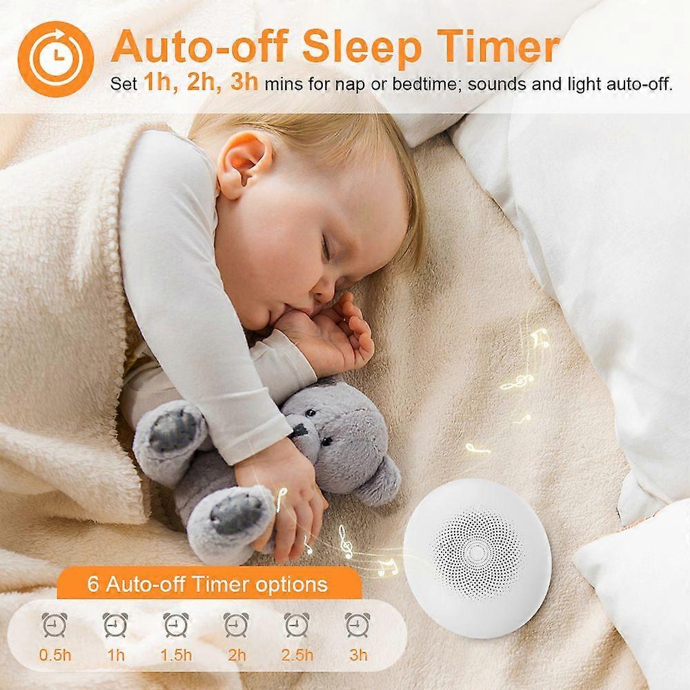 2026 new white noise sleep speaker mini portable timer suitable for infants and young children to soothe and fall asleep