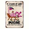 Funny Wine Quotes Metal Tin Wall Art Vintage Home Decor Bar Sign