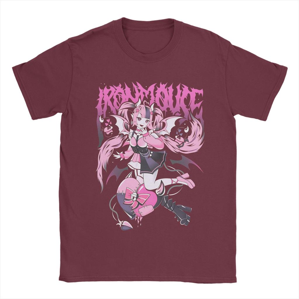 Casual T Shirt Summer Ironmouse VTuber Novelty T Shirts Cotton Tee Shirt for Male Y2K Fun Design Short Sleeve Tees