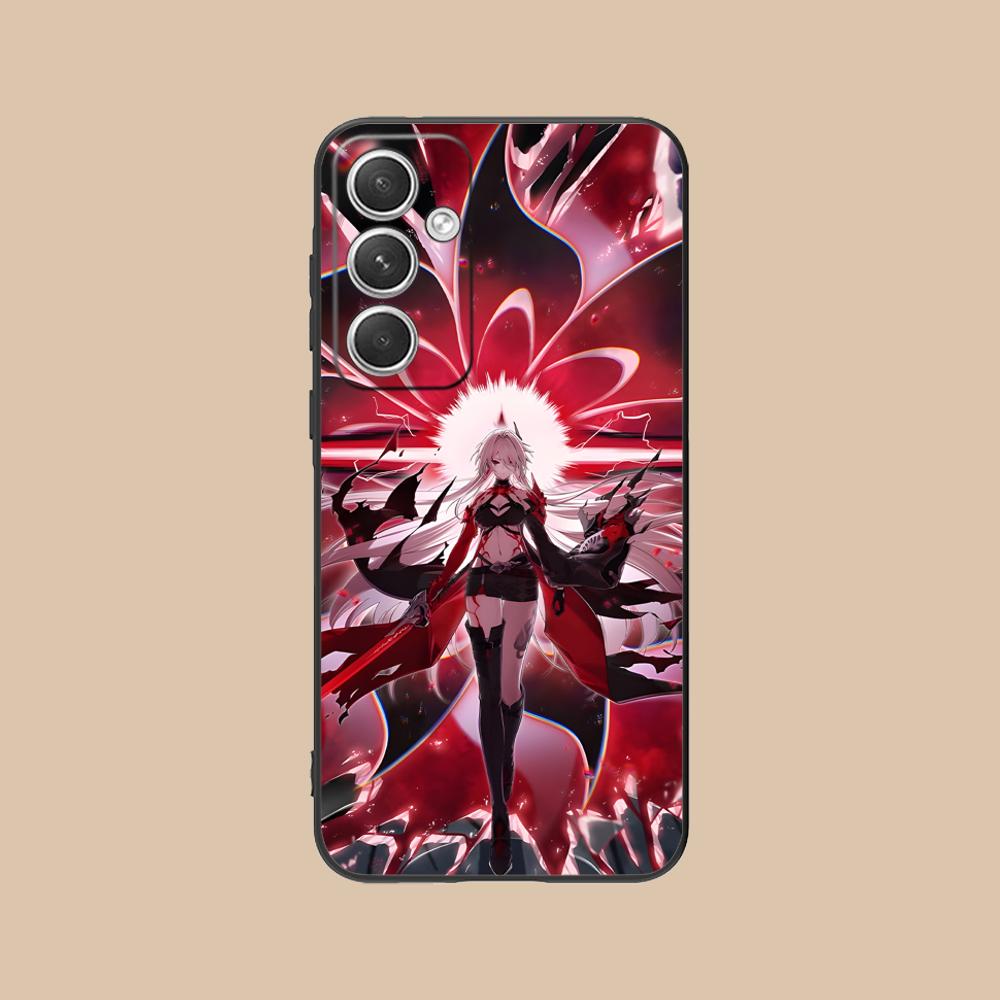 HSR Acheron Матовый ТПУ Чехол для Мобильного Телефона для Samsung Galaxy S26 S25 S24 S23 S22 S21 S20 Note20 Plus FE Ultra Цветной Чехол