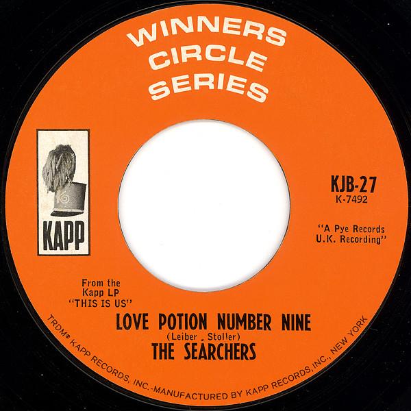 7inch Record SEARCHERS - Love Potion Number Nine / Hi-Heel S KJB27 Kapp Records 1964 US Rock Used