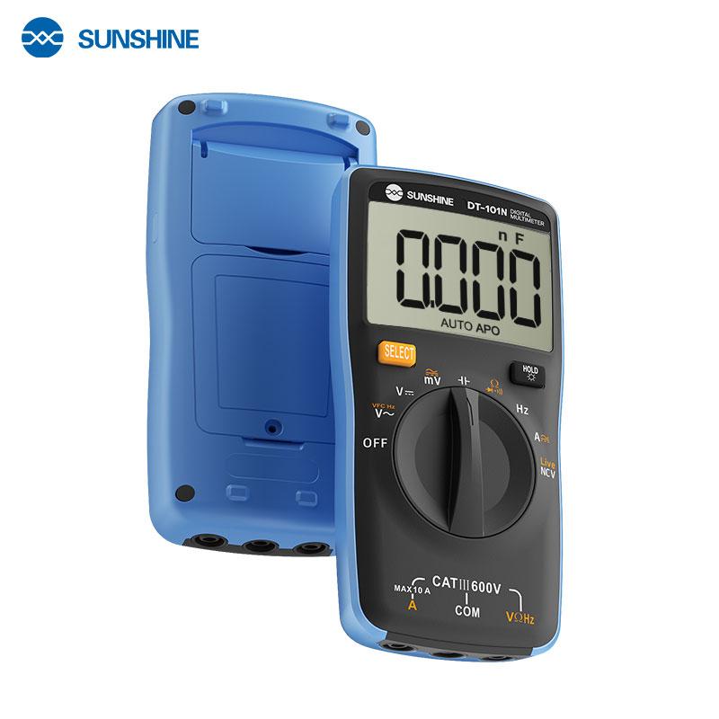 SUNSHINE DT-101N Портативный Умный Мультиметр Комбинация Инструментов CAT III 600V Большой Дисплей Карманный Тестер для Телефонов Инструменты для Ремонта Печатных Плат