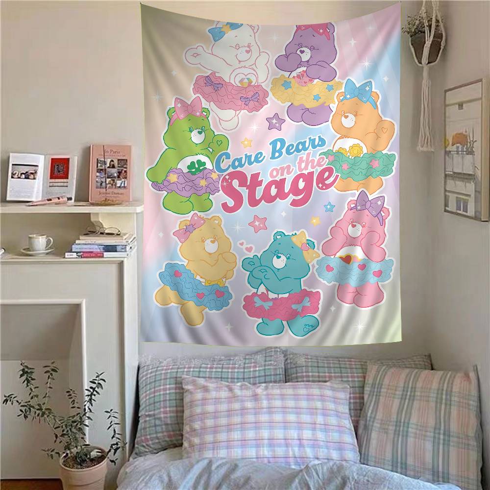 Care Cartoon BBears Movies Chart Tapestry Bohemian Wall Tapestries Mandala Wall Art Decor