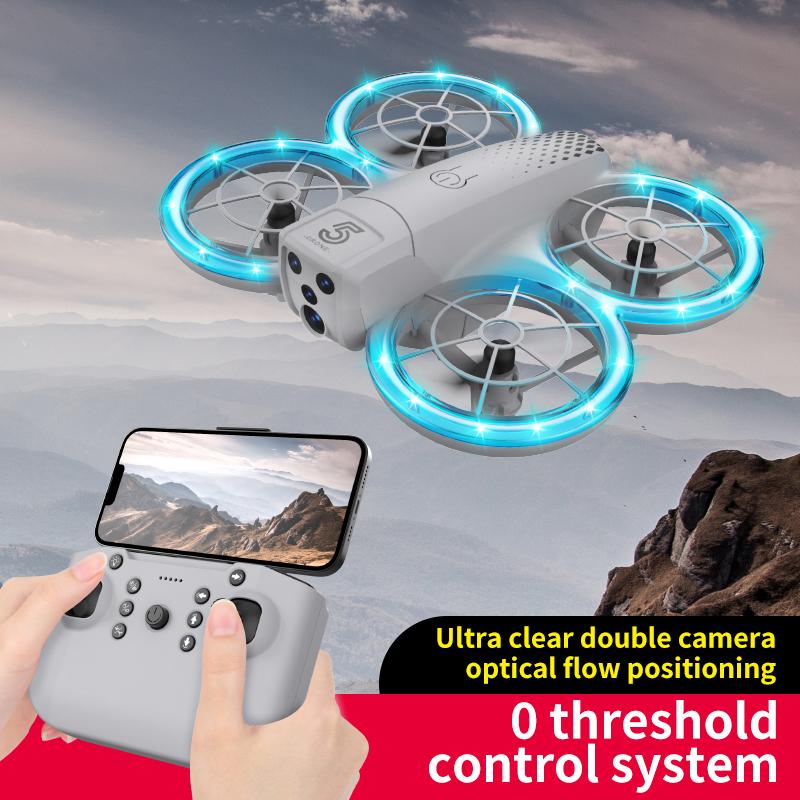Нетоксичный Cz05 Мини-дрон Детская игрушка Профессиональная HD-камера Wi-Fi RC Дрон Высота Фристайл Поддержание Вертолет Складной Квадрокоптер Подарки