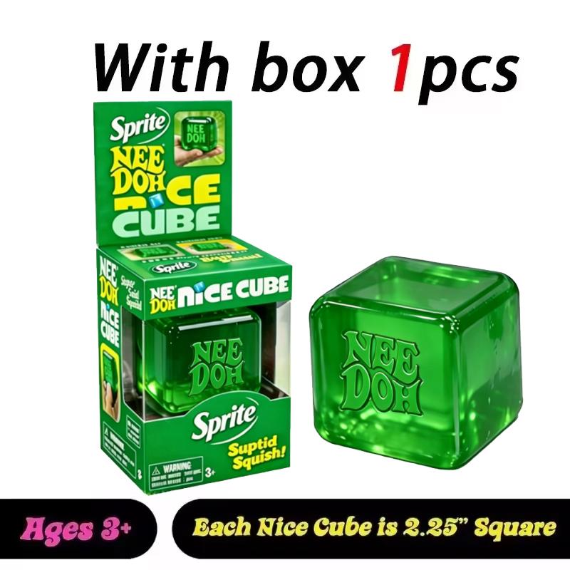Schylling Needoh Nice Cube Сенсорный Сниматель Стресса Игрушка-Залипалка Для Тревожности и Концентрации Настольный Сенсорный Куб Для Взрослых и Детей