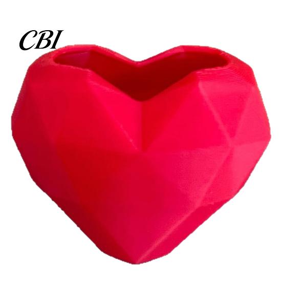 Lively Plant Holder Geometric Heart Shape Flowerpot, Decorative Flower Pot for Indoor Creative Design Outdoor, Love Planter Home Garden Balcony