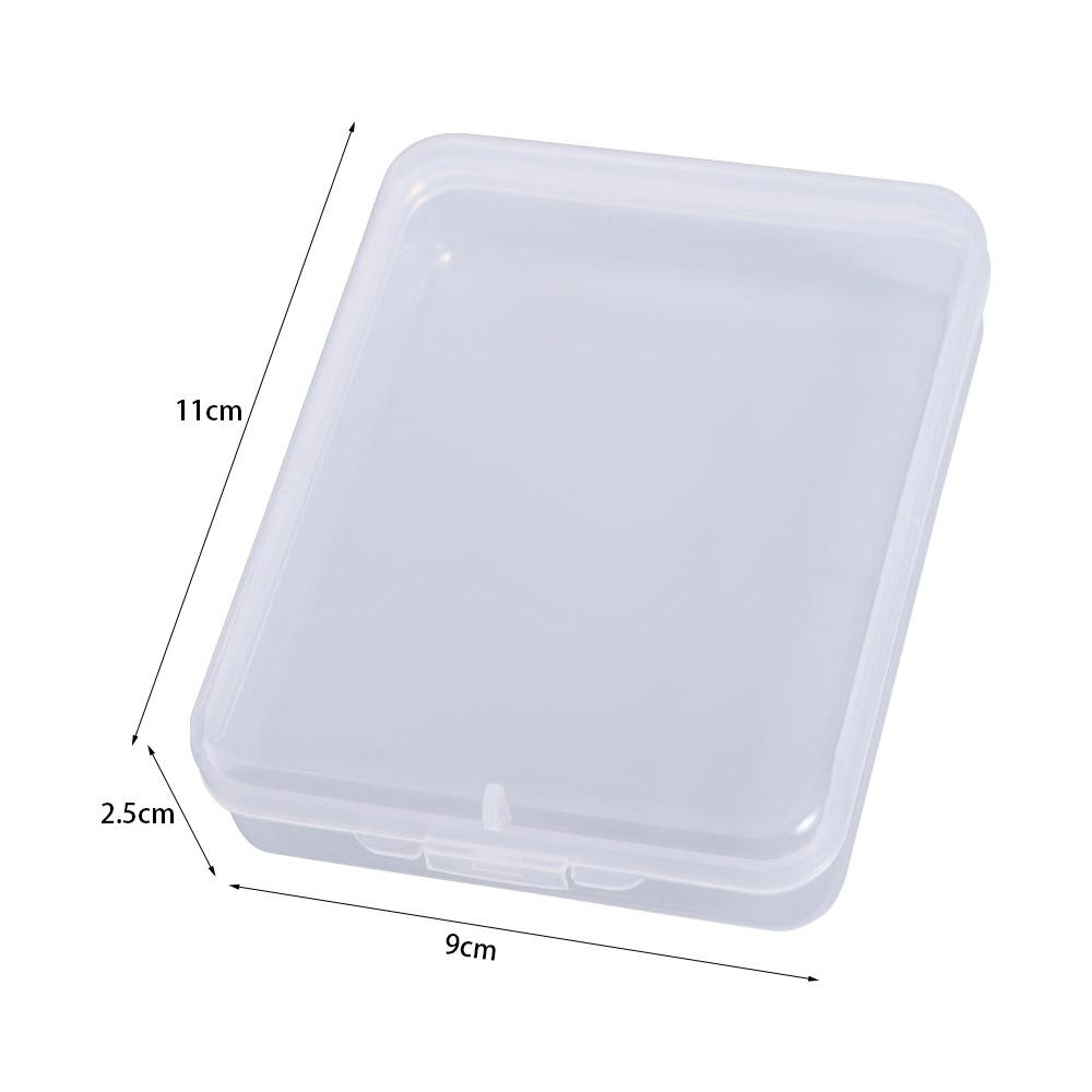 Transparent Card Storage Case Dustproof Flip Storage Box Photocard Storage Box  Stationery