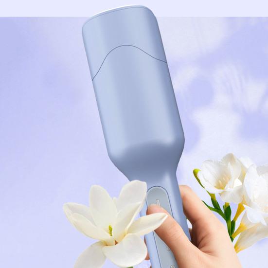 28MM Egg Roll Curling Iron 3 Temperature Adjustable French Wave Hair Curler Quick Heating Electric Hair Crimper Waver Women Wavy Hair Curling Wand