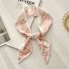 Long Silk Scarf Atmosphere New Thin Narrow Tie Bag Gift Strap Headband Small Tie
