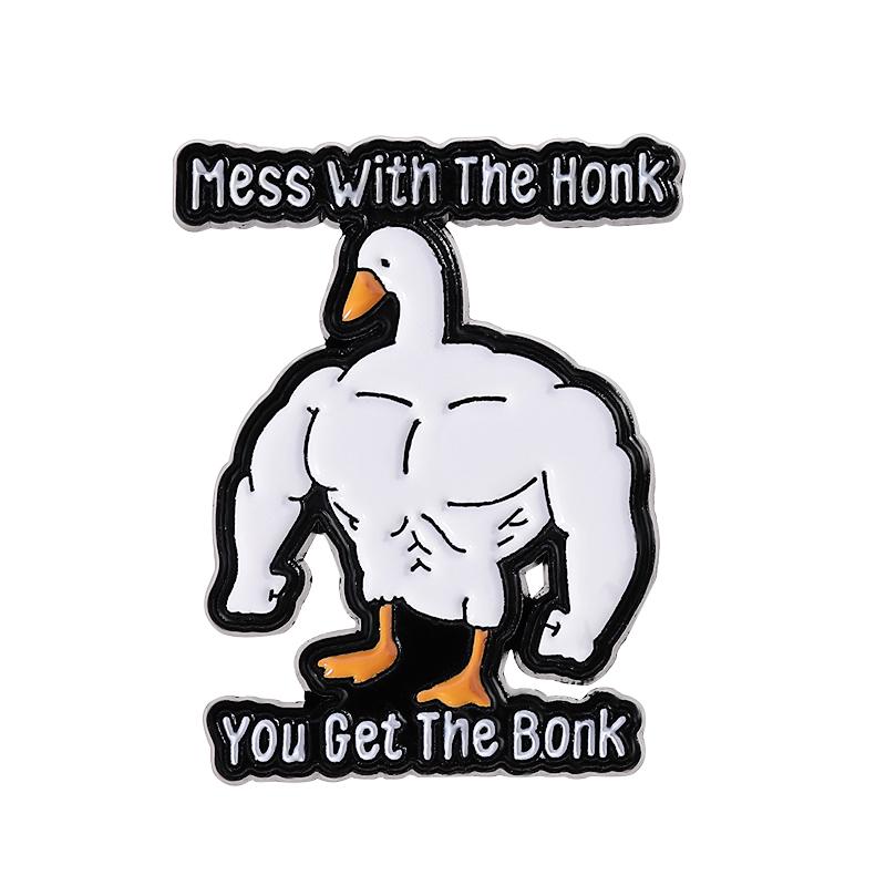 5-7PCS/SET Enamel Pins Custom Silly Goose Club Brooches Lapel Badges Clothes Animal Jewelry Gift for Friends