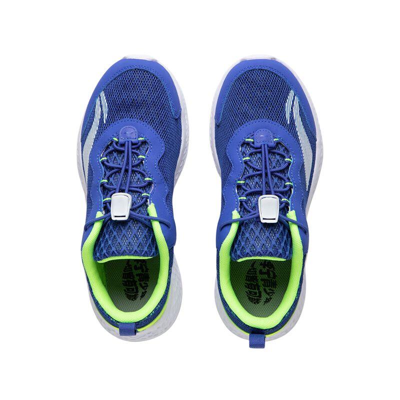 Li Ning Kids Comfortable Versatile Fashion Non-Slip Wear-Resistant Low-Top Running Shoes Kids Running Shoes Blue Green YKFR024-21