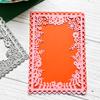 Металлические высечки Цветочная рамка Трафарет для тиснения Вырубные штампы для изготовления открыток Скрапбукинга Бумажного творчества Шаблон DIY Форма
