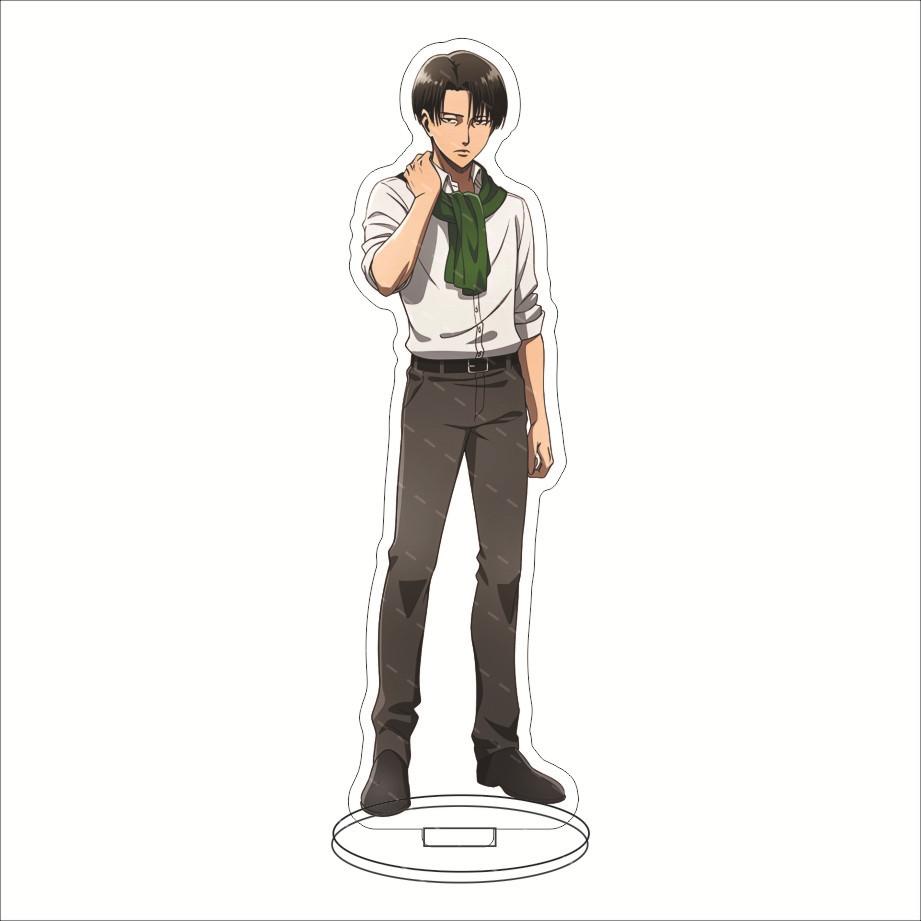Anime Attack On Titan Acrylic Stand Figure Eren Jaeger Shingeki No Kyojin Levi·Ackerman Character Standing Model Plate
