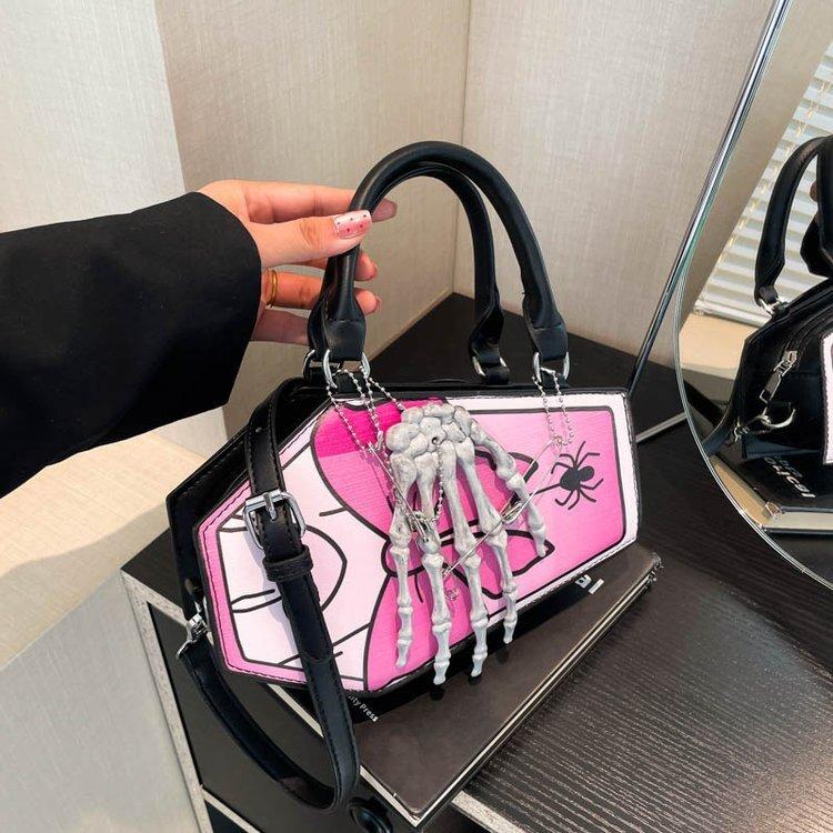 Women handbag funny shoulder bag for women pu crossbody bag
