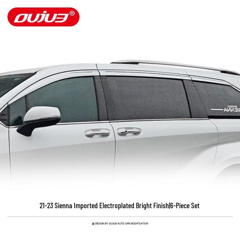 Suitable Electroplated Rain Guards & Window Visor Strips for 2021 Toyota Sienna