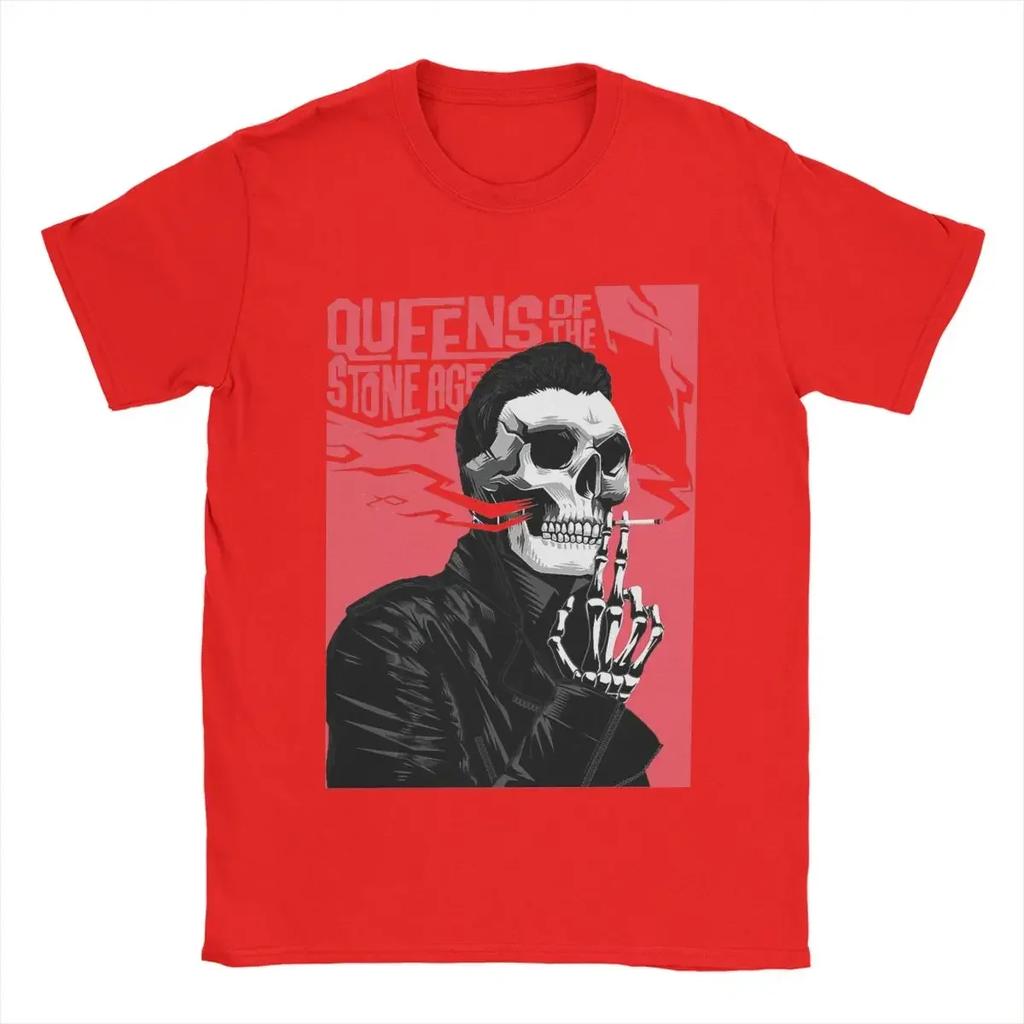 Humorous Queens Of The Stone Age Like Clockwork Tshirt Unisex O Neck 100 Cotton T Shirt Short Sleeve Tee Shirt Plus Size Tops