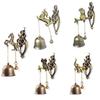 Retro Anmial Figure Decorative Doorbell Wind Chime Shopkeeper Doorbell Door Knocker for Storage Room Garden Porch Front Entrance Home Decor