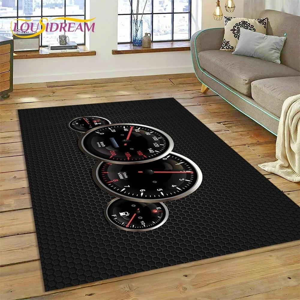 Racing Car Dashboard Machine Control Screen Carpet Rug for Bedroom Living Room Sofa Decoration,Child Game Large Decor Floor Mat