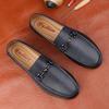 Модные мужские лоферы из натуральной кожи, новинка, повседневная обувь, роскошный бренд, деловая мужская обувь слипоны, нескользящие мужские мокасины для вождения
