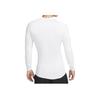 Nike Solid Color Crew Neck Fitted Long Sleeve T-Shirt Men Tops White FB7920-100
