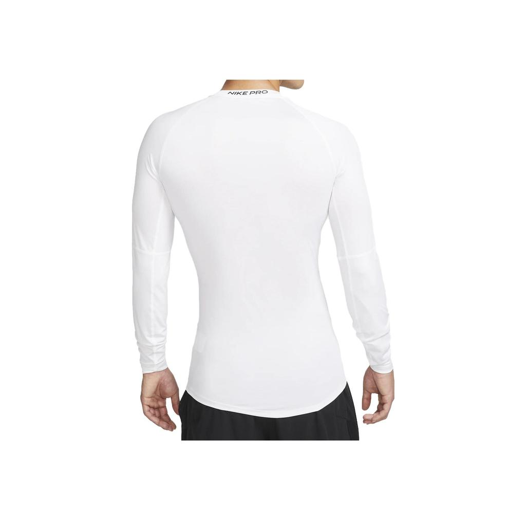 Nike Solid Color Crew Neck Fitted Long Sleeve T-Shirt Men Tops White FB7920-100