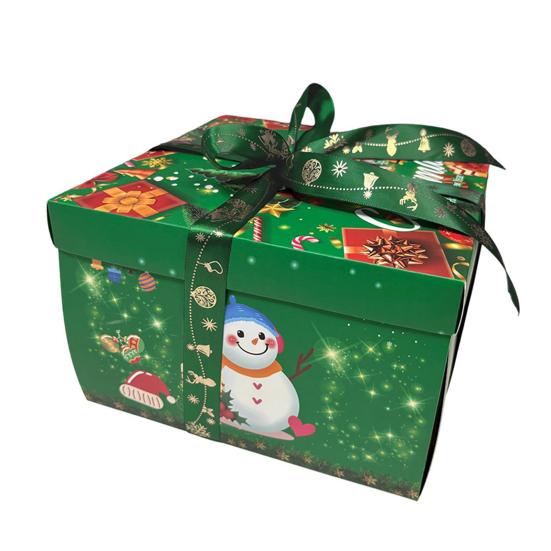 5-Layer Christmas Gift Box Explosion Gift Box with Bow Ribbon DIY Scrapbooking Surprise Container for Anniversary Festival Snacks Jewelry Creative