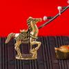 Китайская статуя лошади, настольная фигура, креативное украшение дома, скульптуры животных, латунь для кабинета