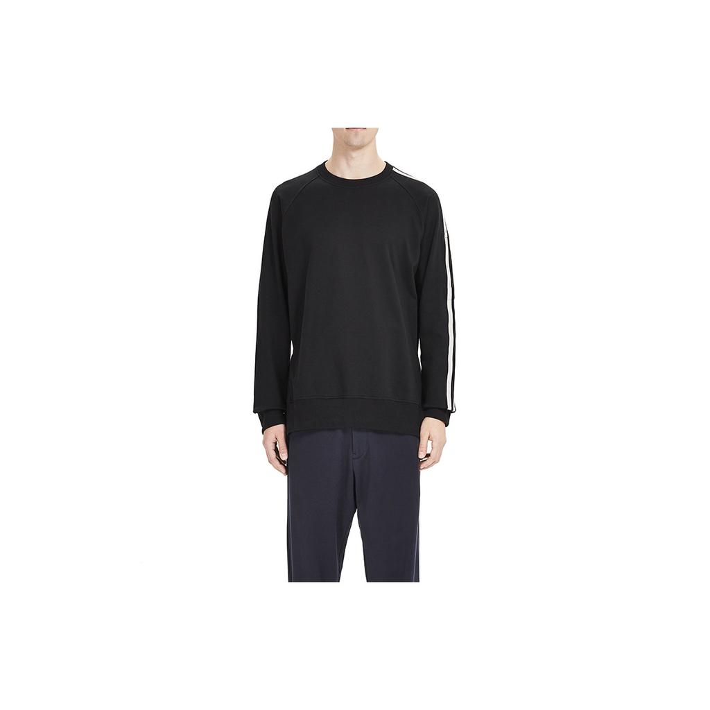 Y-3 Вязаный свитер с боковой полосой, мужские топы, черный FJ0388