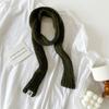 Нишевый дизайн тонкий и узкий длинный шарф осень и зима мода ощущение высокого класса однотонный шерстяной шарф женский теплый универсальный шарф