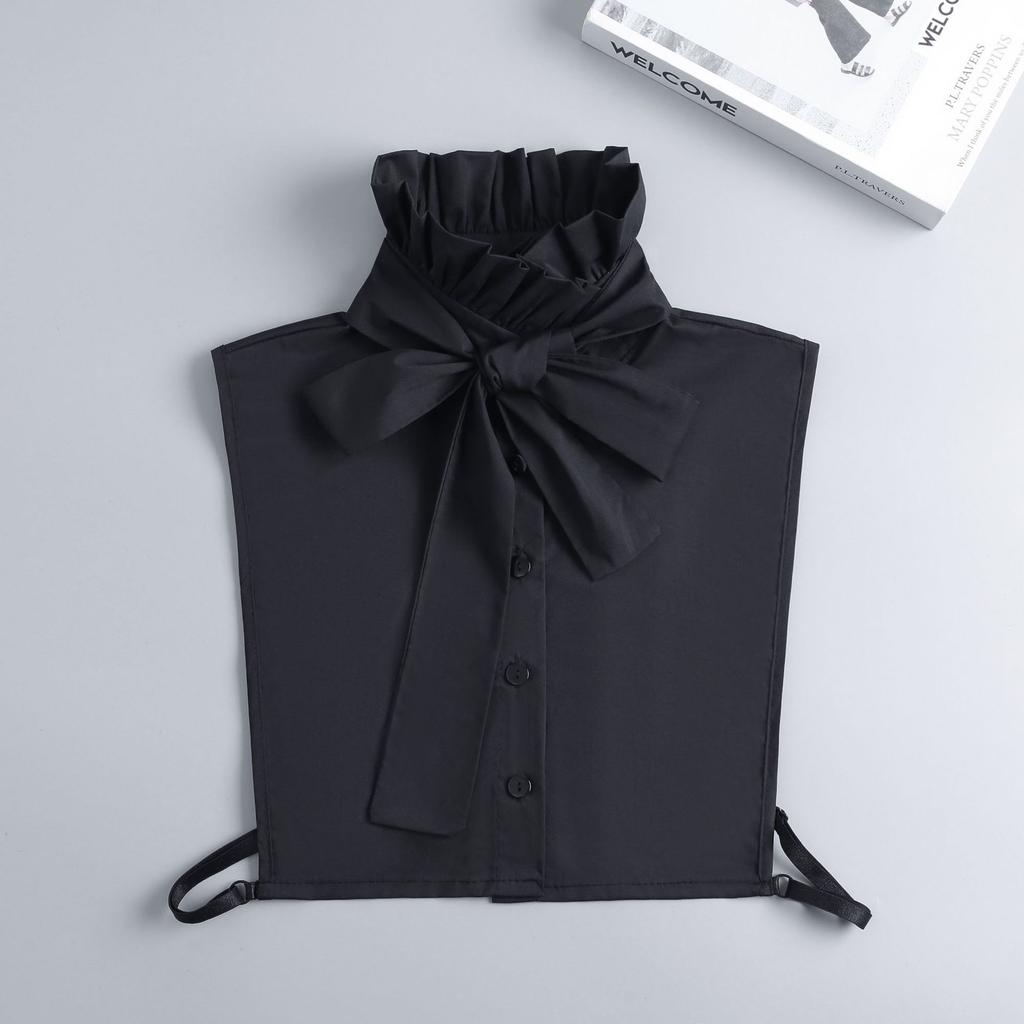Fashion Half Shirt Style Fake Collar for Women Stand Detachable Collar Fake Girls Vintage Lace Ladies False Blouse Collar Decor