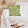 Nordic Simple Green Small Fresh Floral Modern Simple Pillow Sofa Living Room Model Suede Waist Pillow Case Pillow
