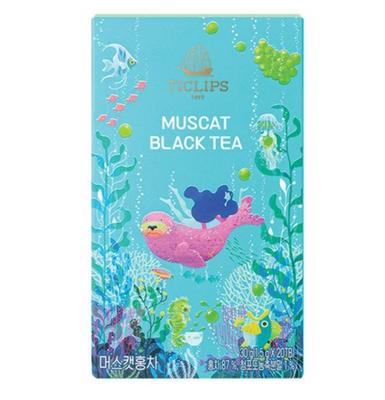 Знаменитый традиционный корейский мускатный черный чай Ssanggye в зажиме для чая