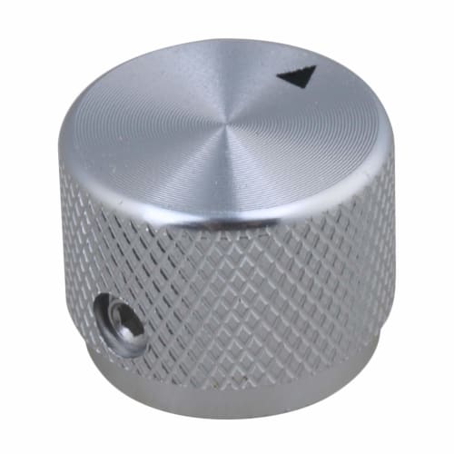 Yibuy 2-Pack 20x15.5x6mm Silver Aluminum Alloy Electric Guitar Potentiometer Knob Volume Tone Rotary Guitar Control Knob