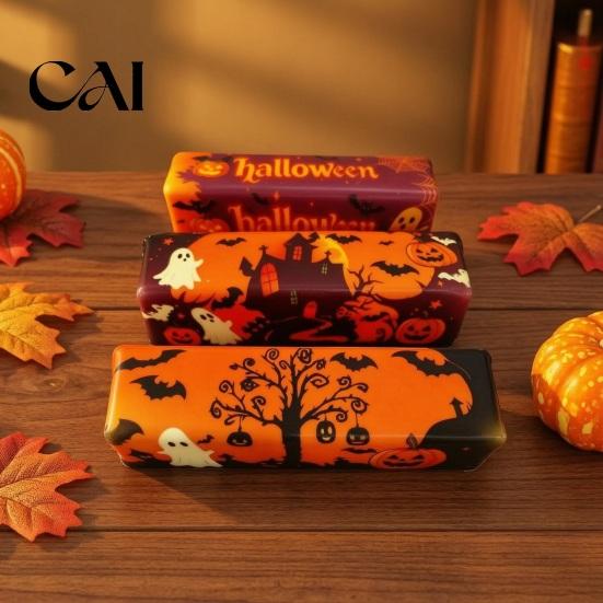 Stress Reduction Tools 1/3/12Pcs Halloween Butter Bar Squeeze Toy, Ghost Pumpkin Stick Sensory Theme Toy for Relief, Trick or Treat Party Favors