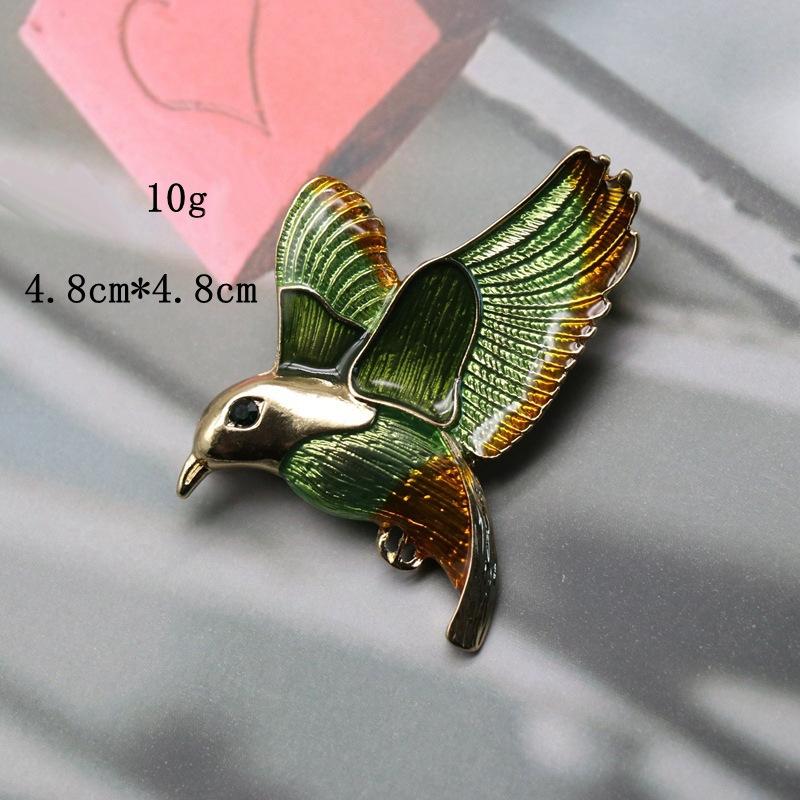 Модная брошь в виде капли масла глазури птица ретро женская булавка брошь одежда костюм тренчкот аксессуары